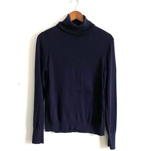 Classic navy turtleneck sweater banana republic